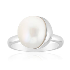 PEARL SILVER RING image 0