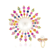 18K YELLOW SAPPHIRE GOLD RING image 0
