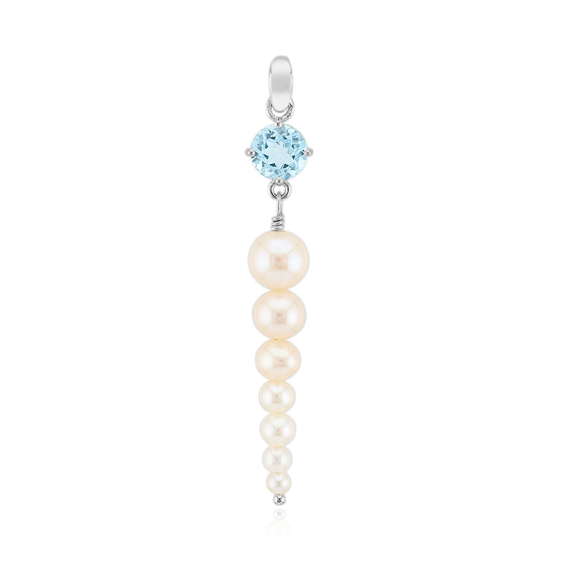 18K FRESHWATER PEARL PENDANT image 0