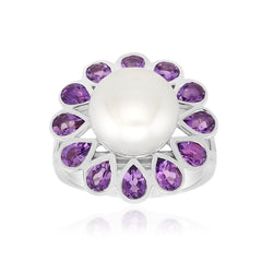 PEARL & SILVER RING image 0