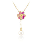 18K CITRINE GOLD NECKLACE image 0